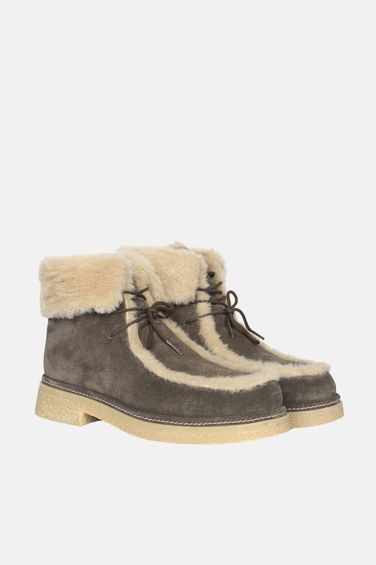 Jelavu - Bari - Suede & Shearling Ankle Boots - Jelavu.com