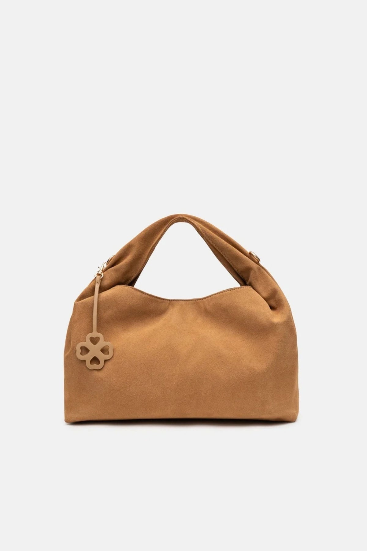 Jelavu - Florence Suede Beige Satchel Bag - Jelavu.com