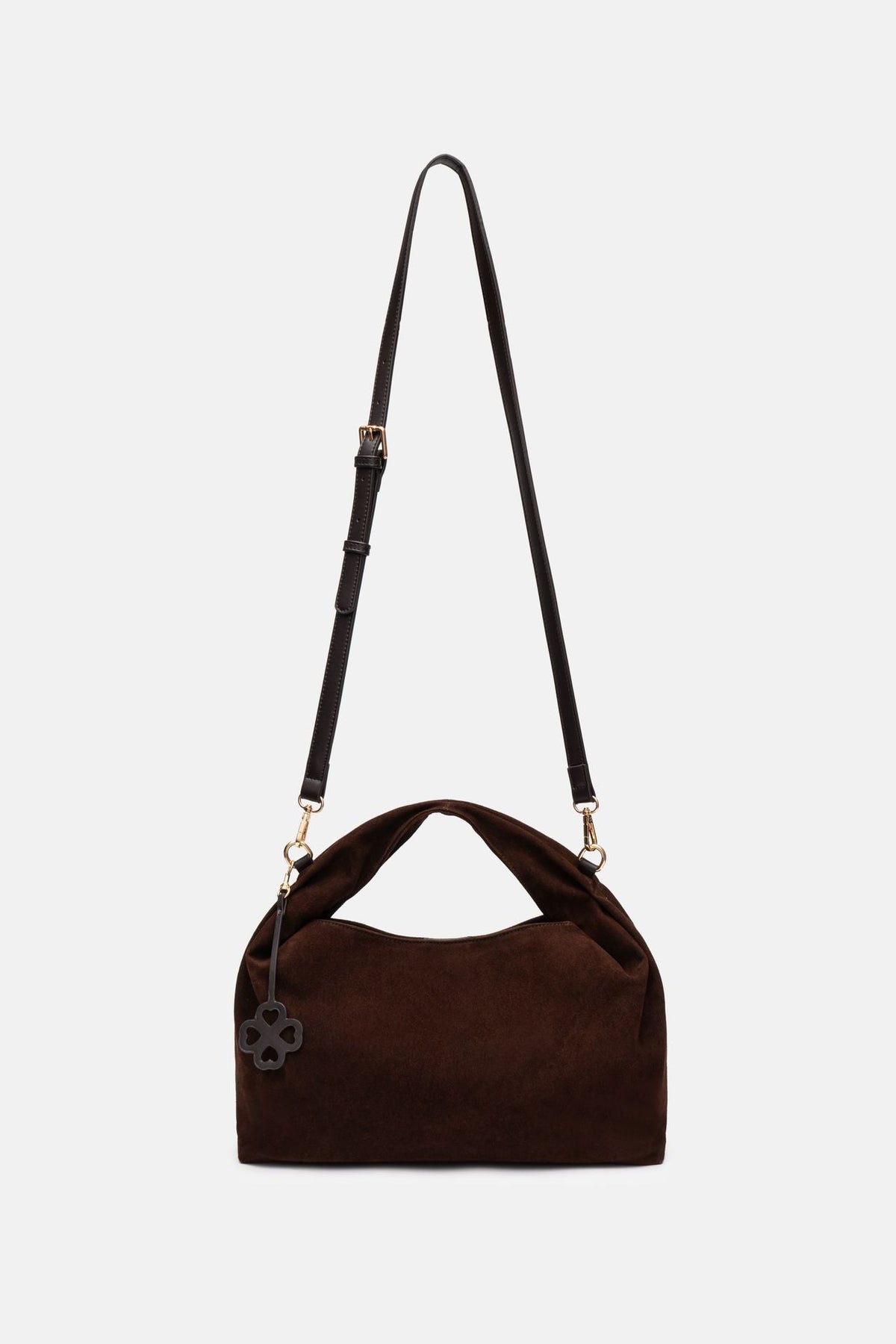 Jelavu - Florence Suede Chocolate Satchel Bag