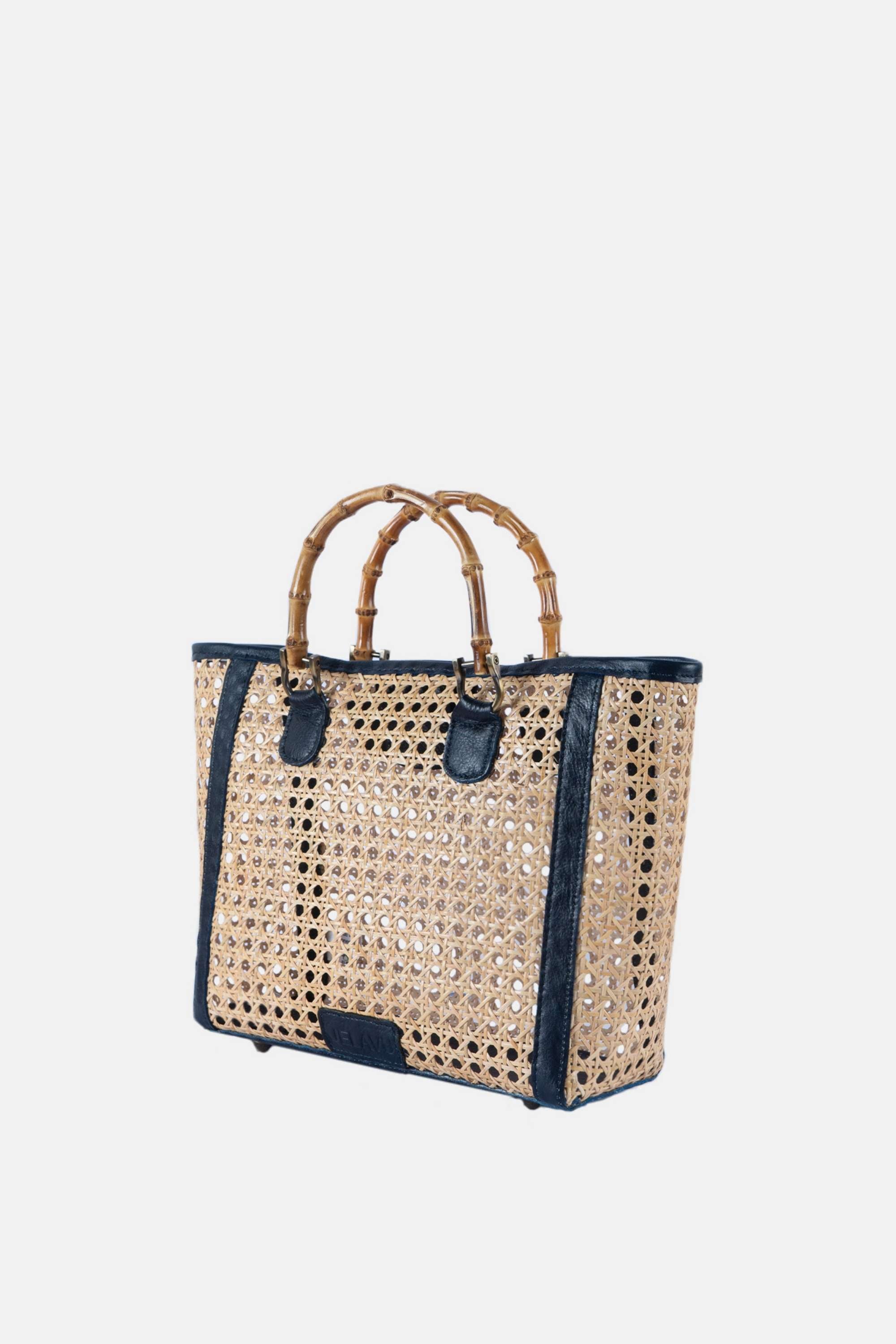 Jelavu - Bristoll Navy Medium Satchel Bag - Jelavu.com