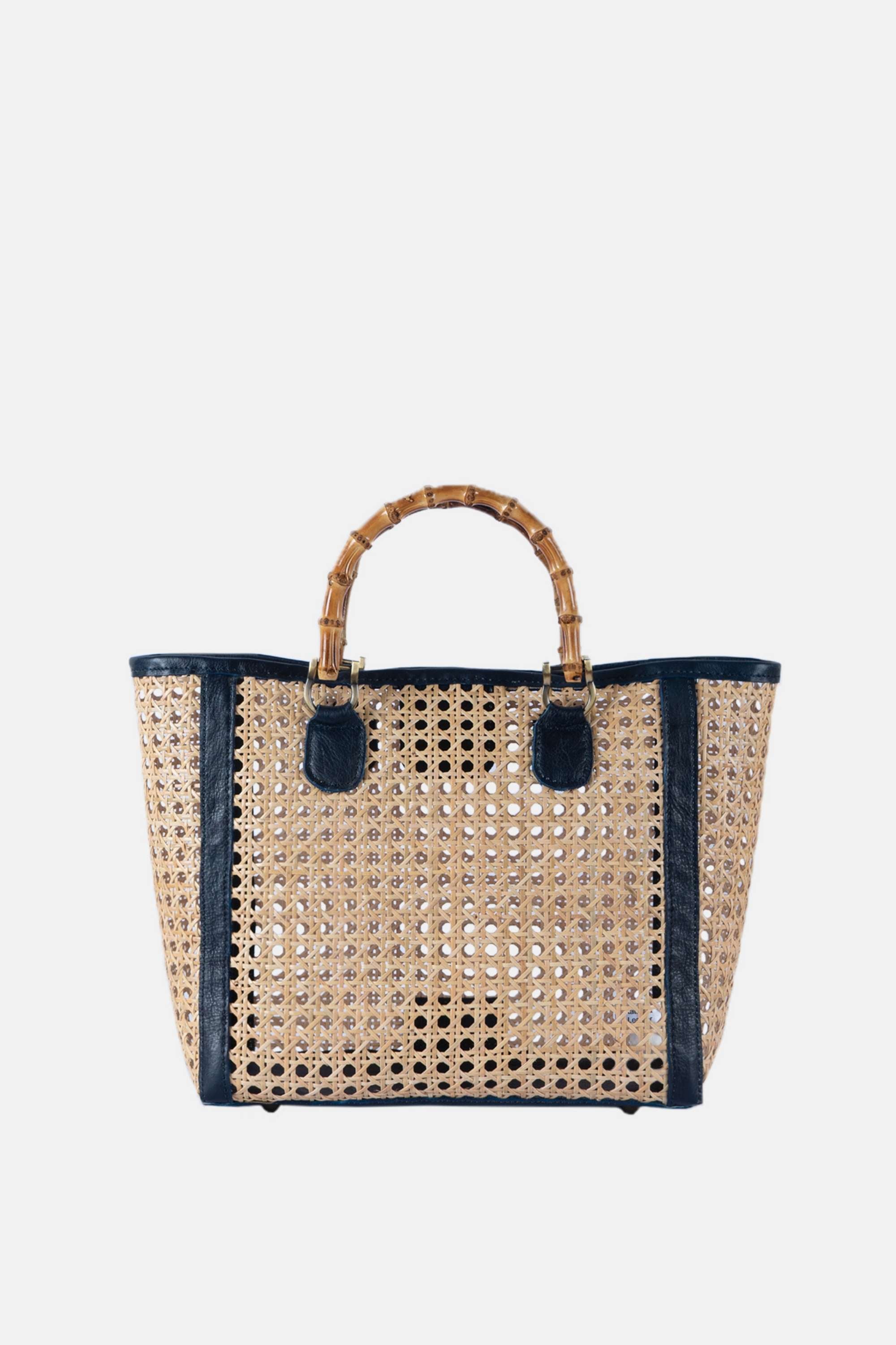 Jelavu - Bristoll Navy Medium Satchel Bag - Jelavu.com
