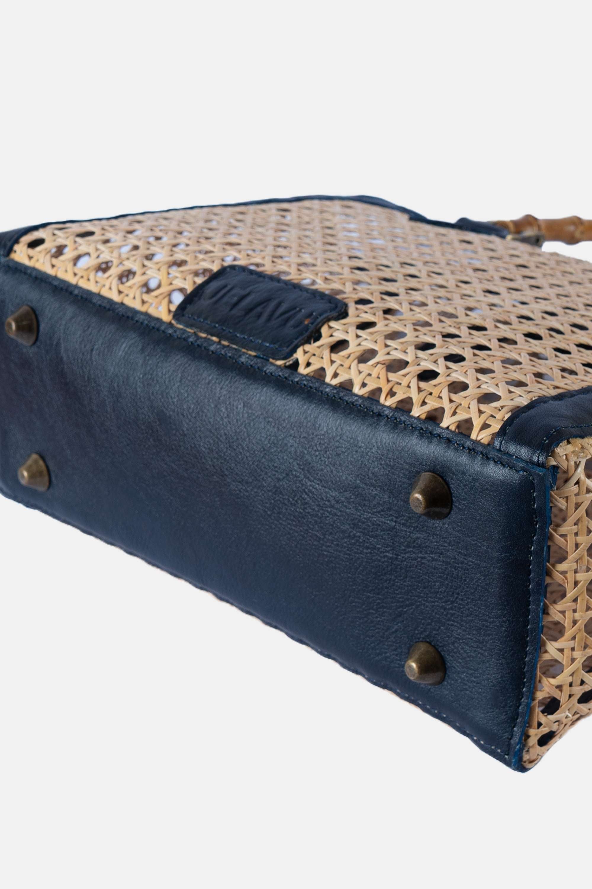 Jelavu - Bristoll Navy Medium Satchel Bag - Jelavu.com