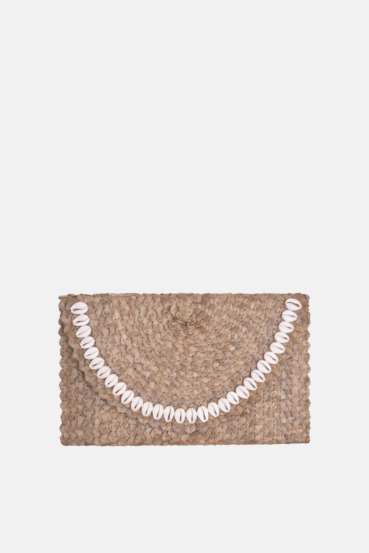Coco Natural Shell Small Clutch - Beige