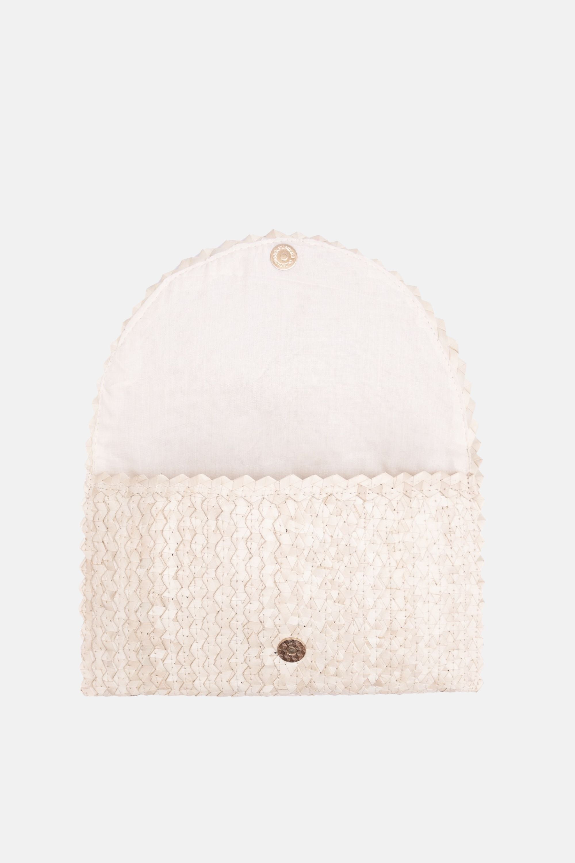 Coco Natural Shell Small Clutch - White - Jelavu.com