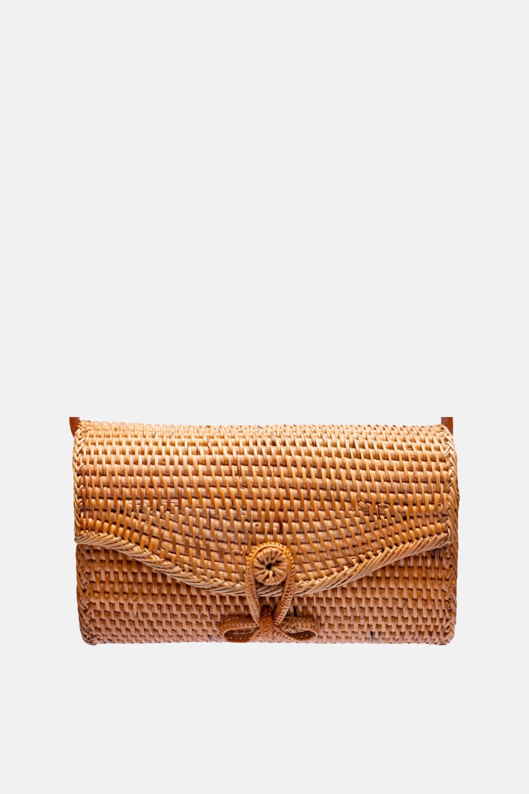 Lana Small Rattan Crossbody - Natural