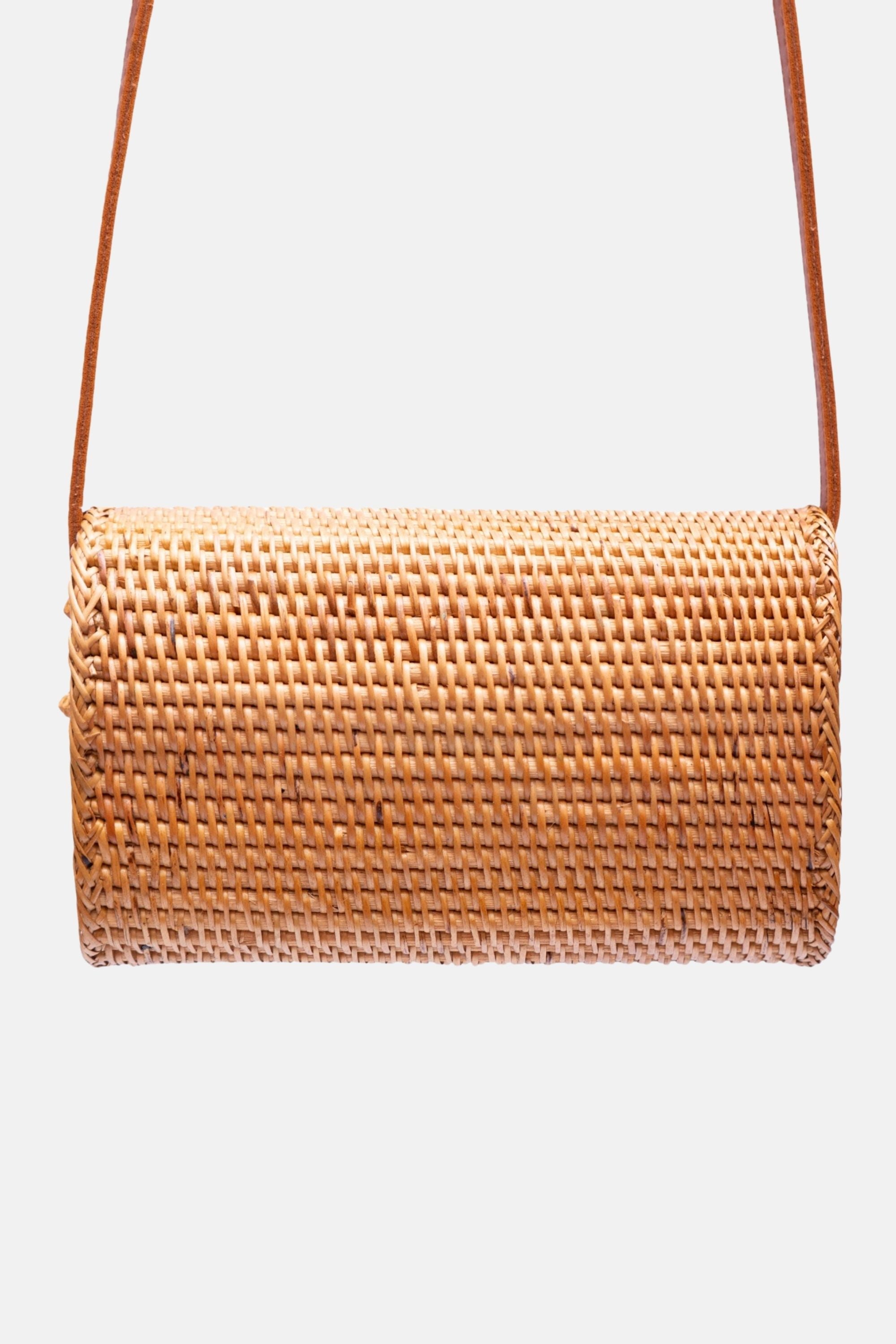 Lana Small Rattan Crossbody - Natural - Jelavu.com