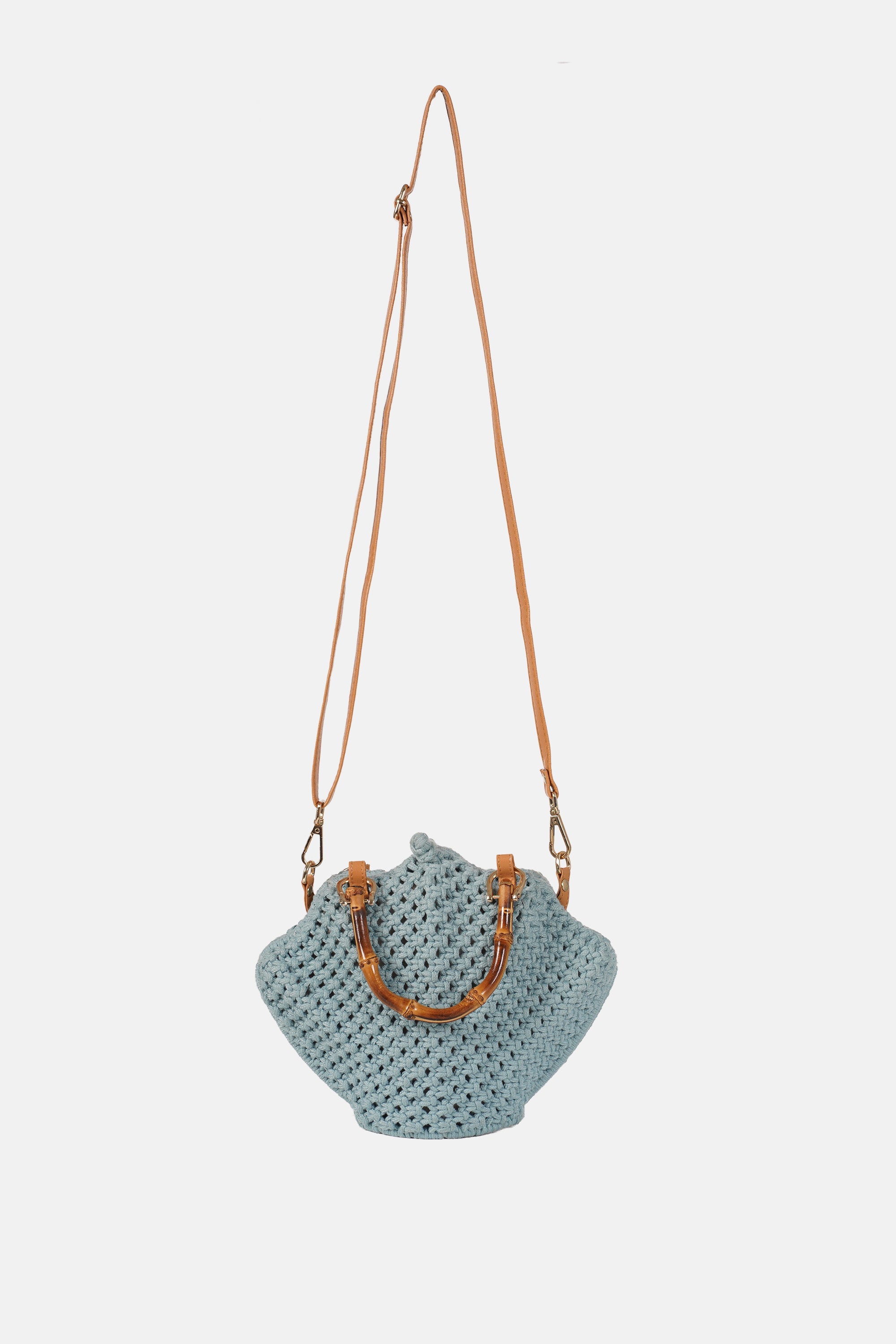 Jelavu - Venus Blue Crochette Shell Bag - Jelavu.com