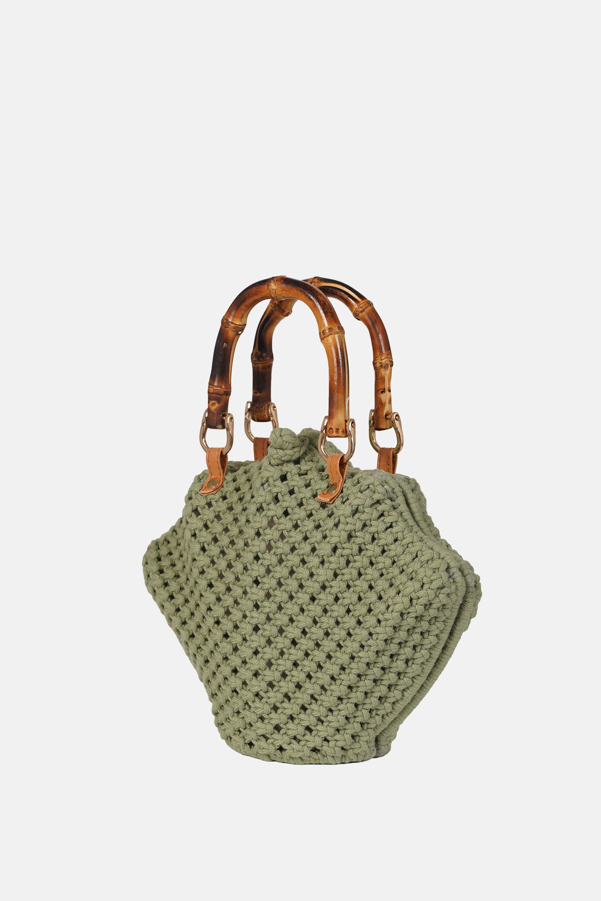 Jelavu - Venus Green Crochette Shell Bag
