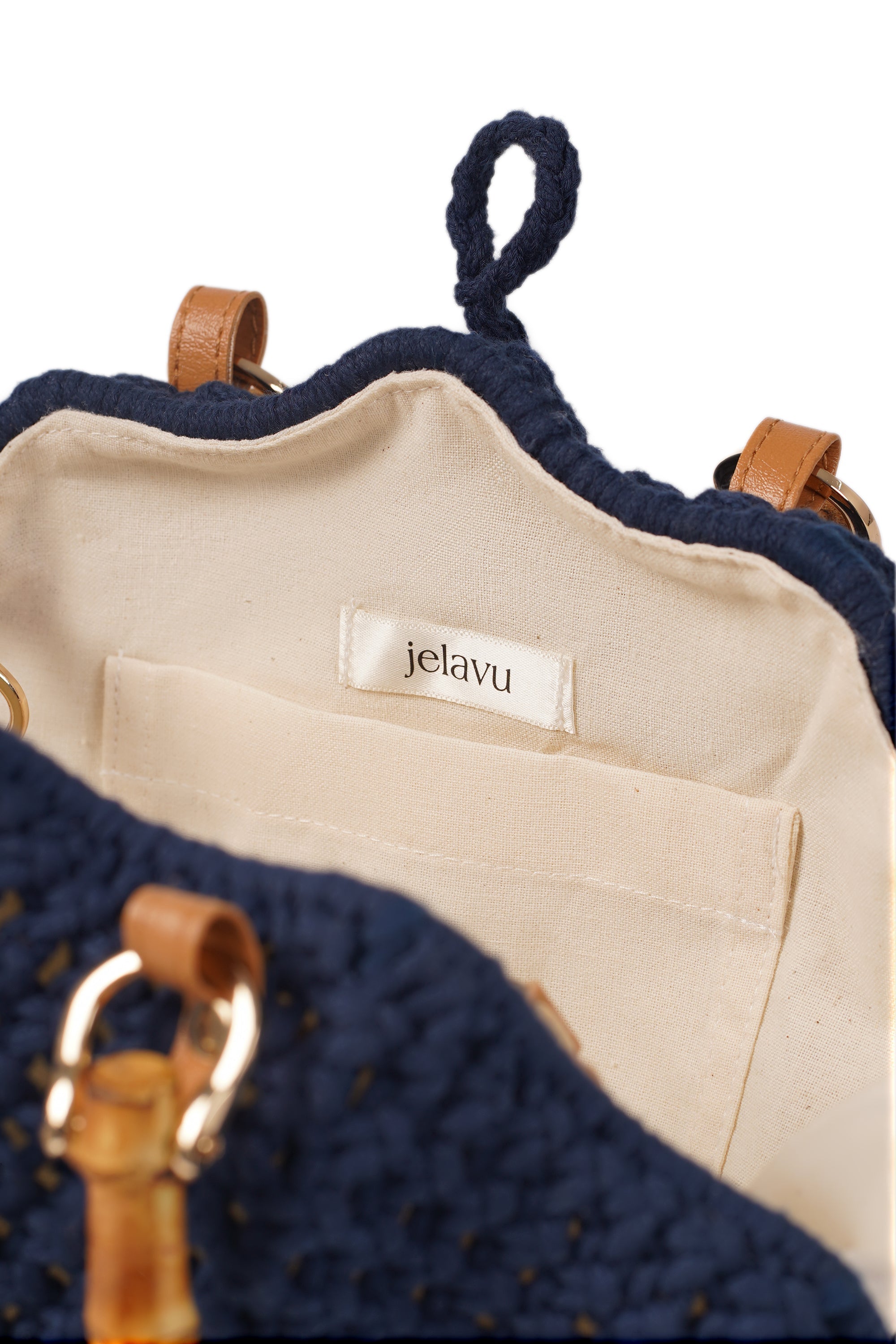 Jelavu - Venus Navy Crochette Shell Bag - Jelavu.com