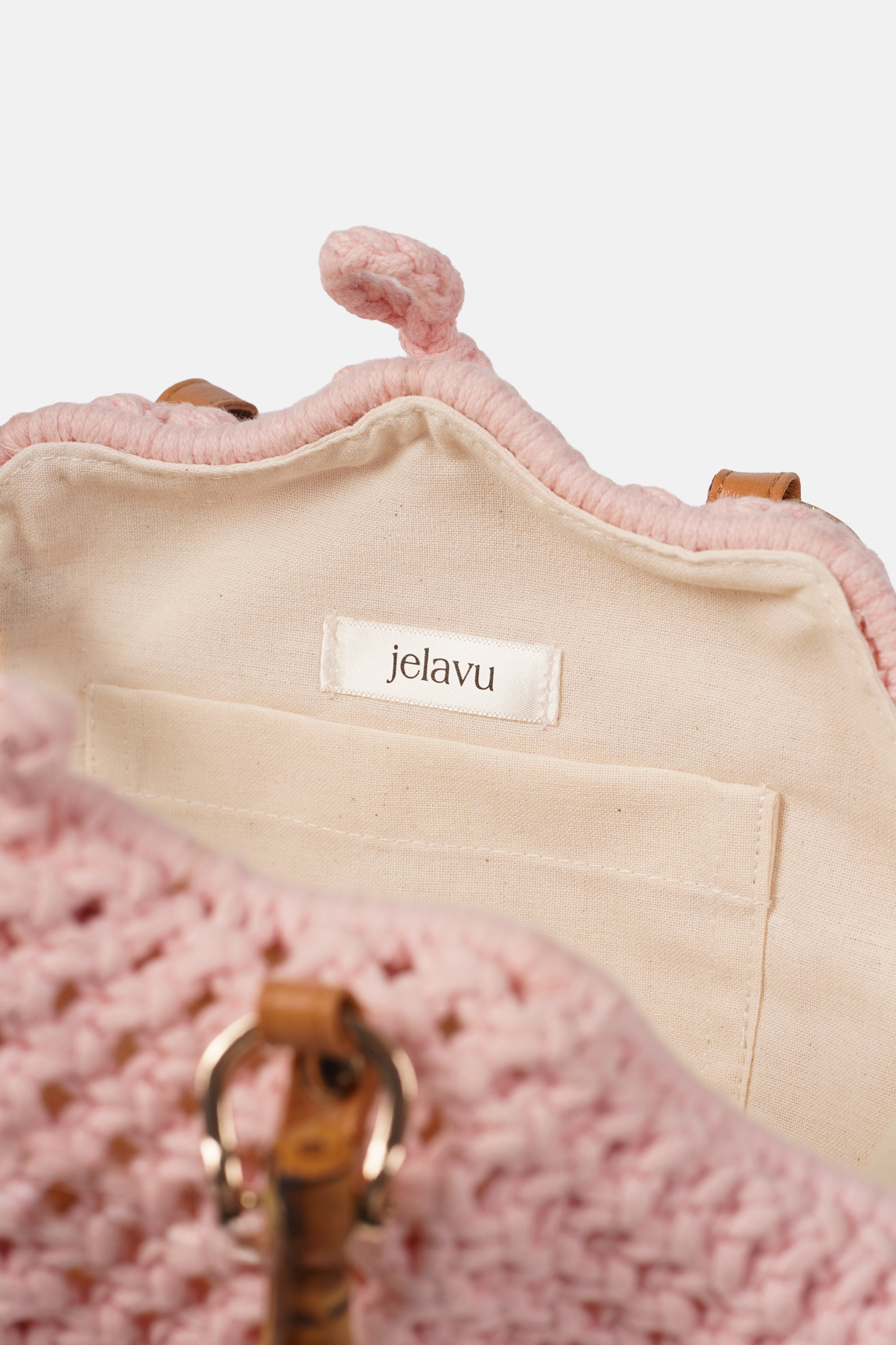 Jelavu - Venus Pink Crochette Shell Bag - Jelavu.com