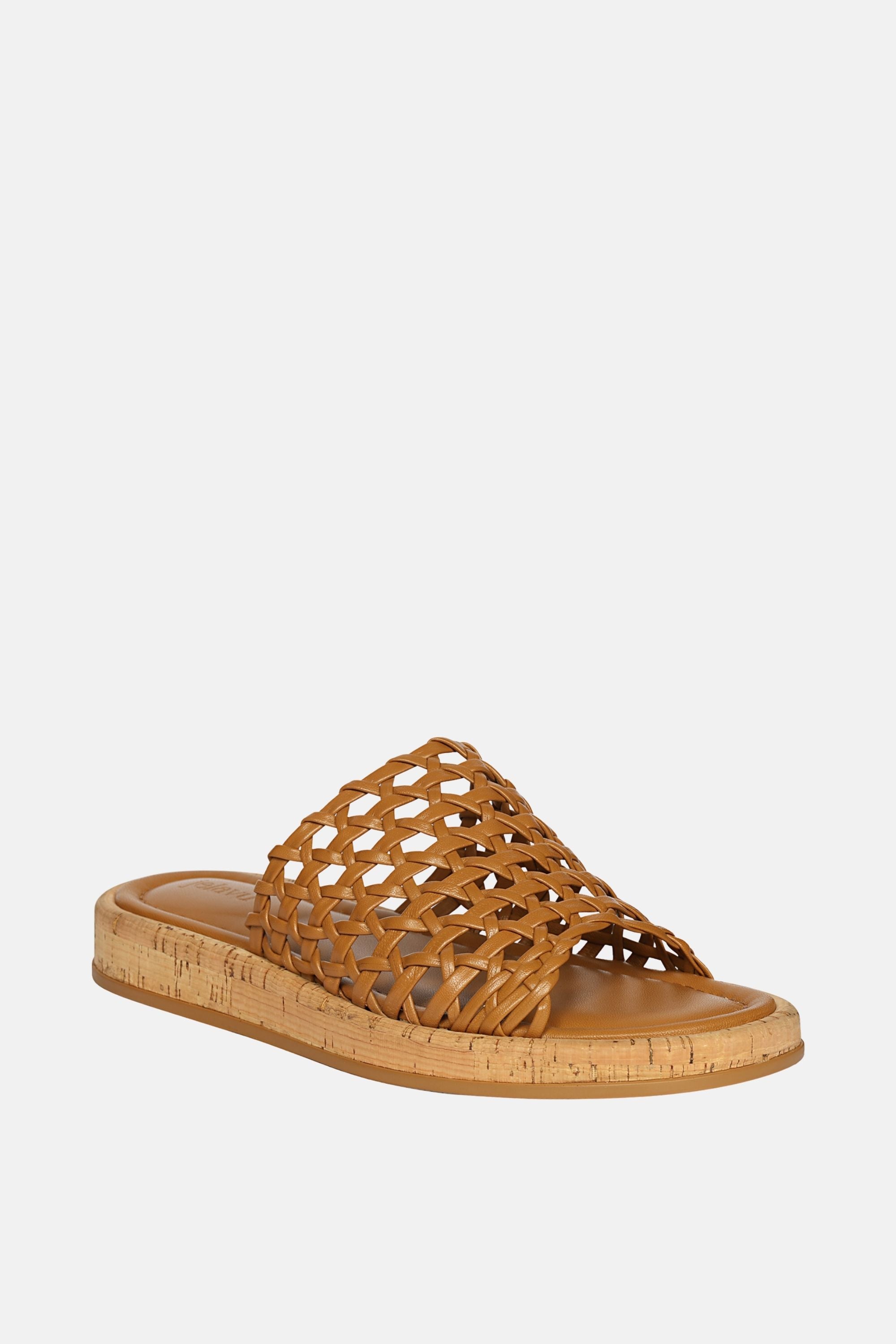 Jelavu - Cloud Leather Woven Sandals - Cognac Leather