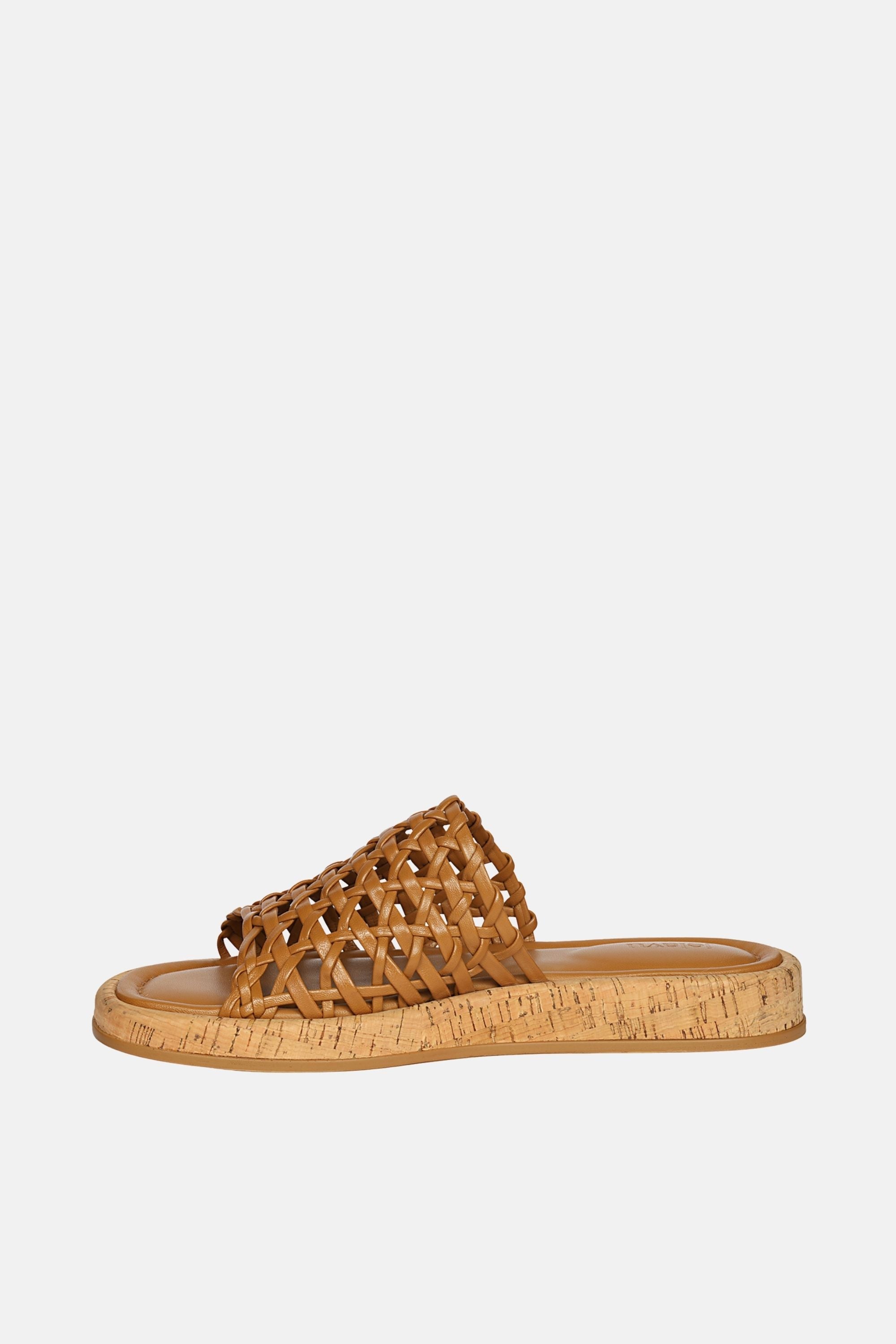 Jelavu - Cloud Leather Woven Sandals - Cognac Leather