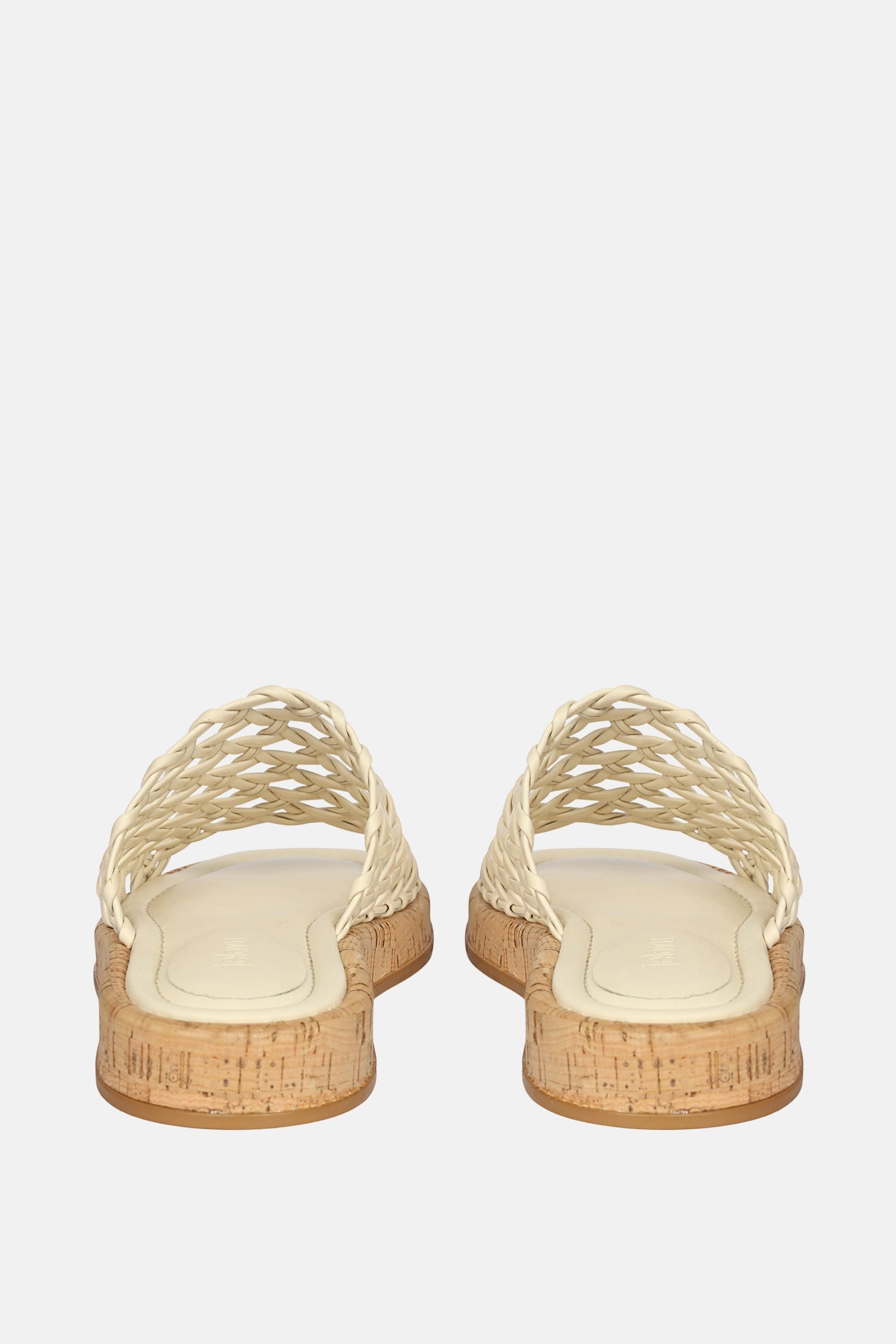 Jelavu - Cloud Leather Woven Sandals - Ivory Leather - Jelavu.com