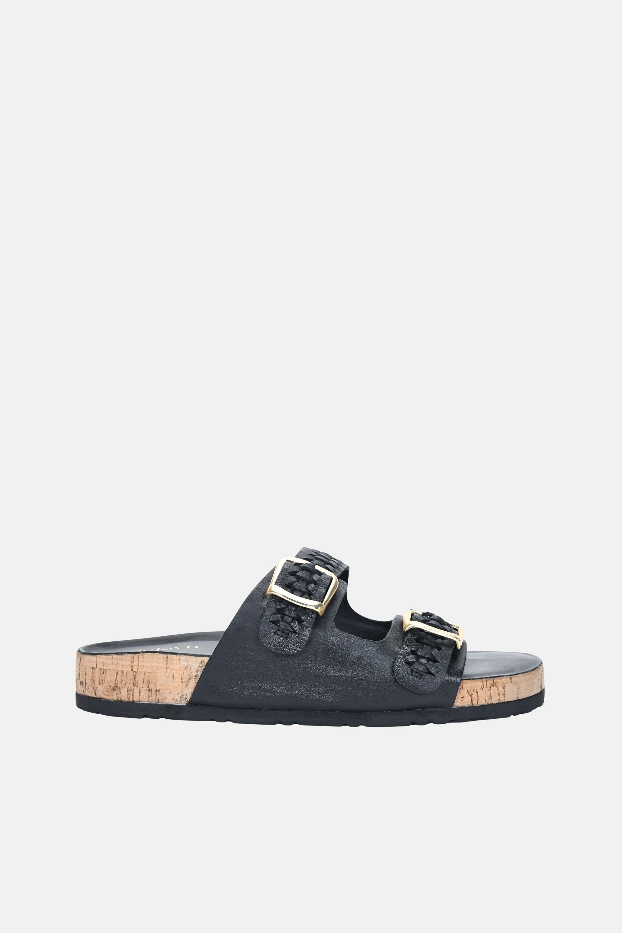 Melrose - Black Sandals - Jelavu.com