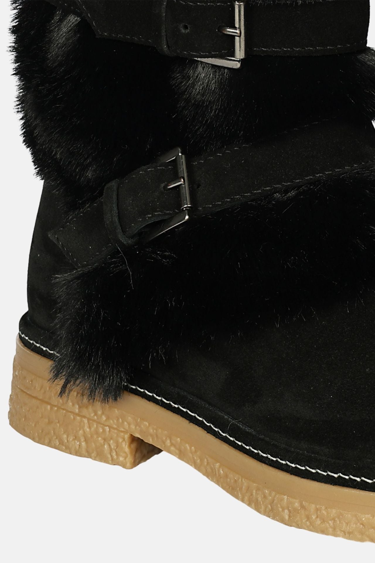 Jelavu - Parla - Mid shaft Suede & Shearling Cozy Boots - Jelavu.com