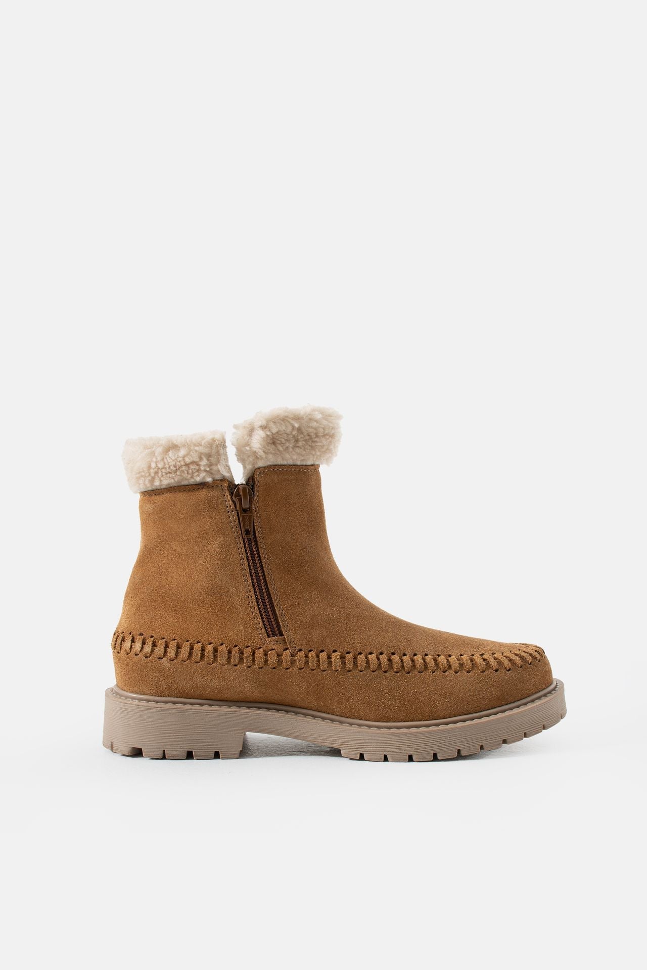 Jelavu - Jennie Cognac Suede Boots - Jelavu.com