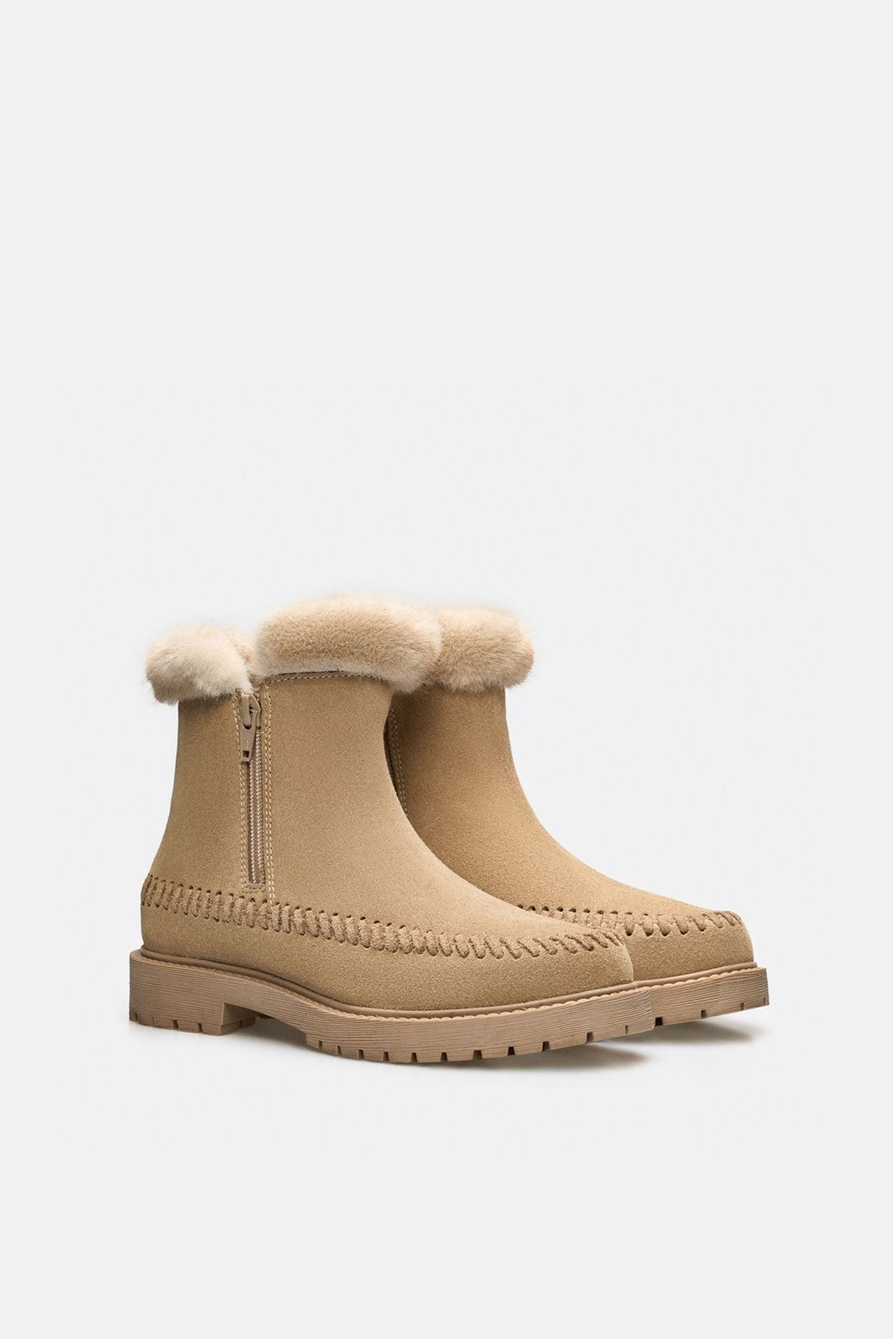 Jelavu - Jenny Sand Suede Boots - Jelavu.com