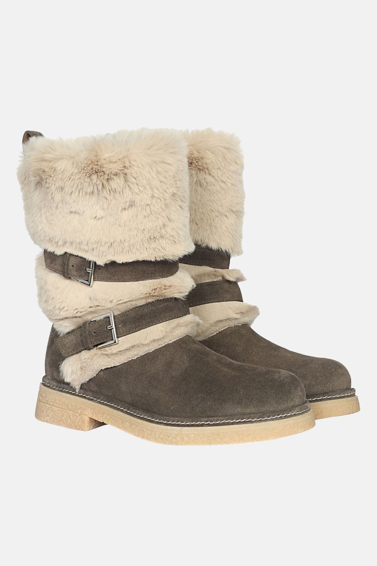Jelavu Parla - Mid shaft Suede & Shearling Cozy Boots