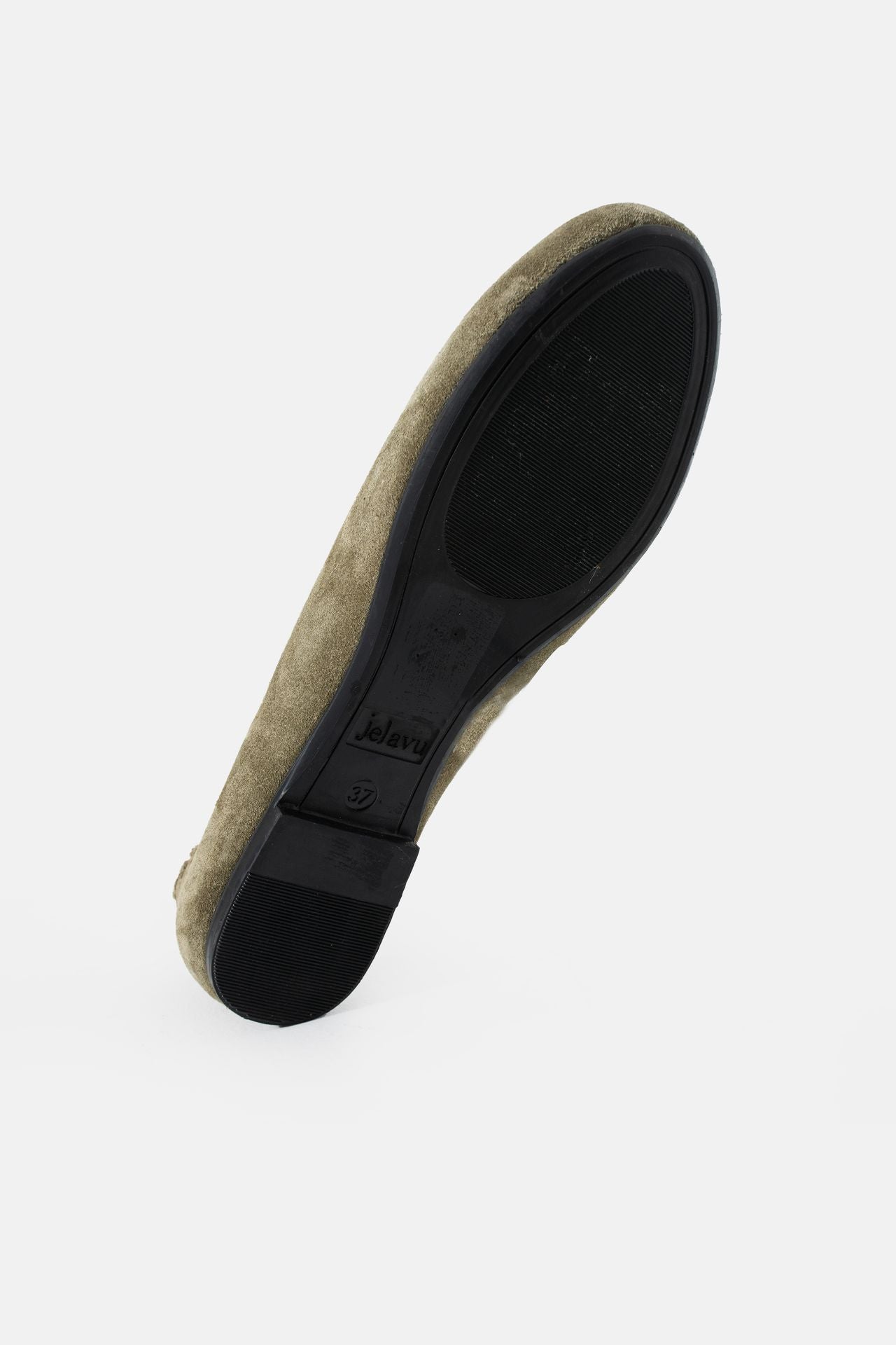 Jelavu - Ella Olive Suede Ballet Flat - Jelavu.com