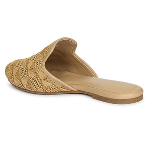 Andrea - Beige Mules - Jelavu.com
