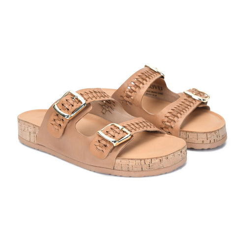 Melrose -Cognac Sandals - Jelavu.com
