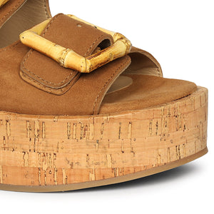 Corkie - Cognac Sandals - Jelavu.com