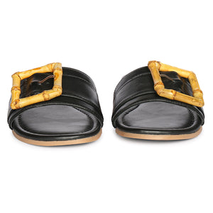 Amsterdam  - Black Sandals - Jelavu.com