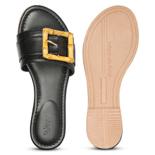 Load image into Gallery viewer, Amsterdam  - Black Sandals - Jelavu.com