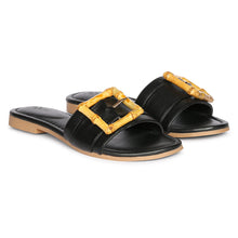 Load image into Gallery viewer, Amsterdam  - Black Sandals - Jelavu.com