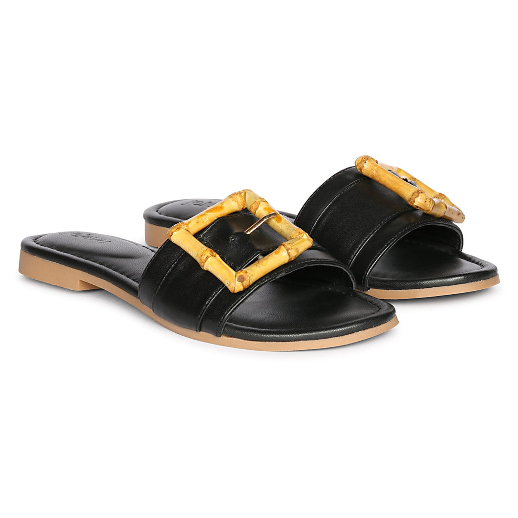Amsterdam  - Black Sandals - Jelavu.com