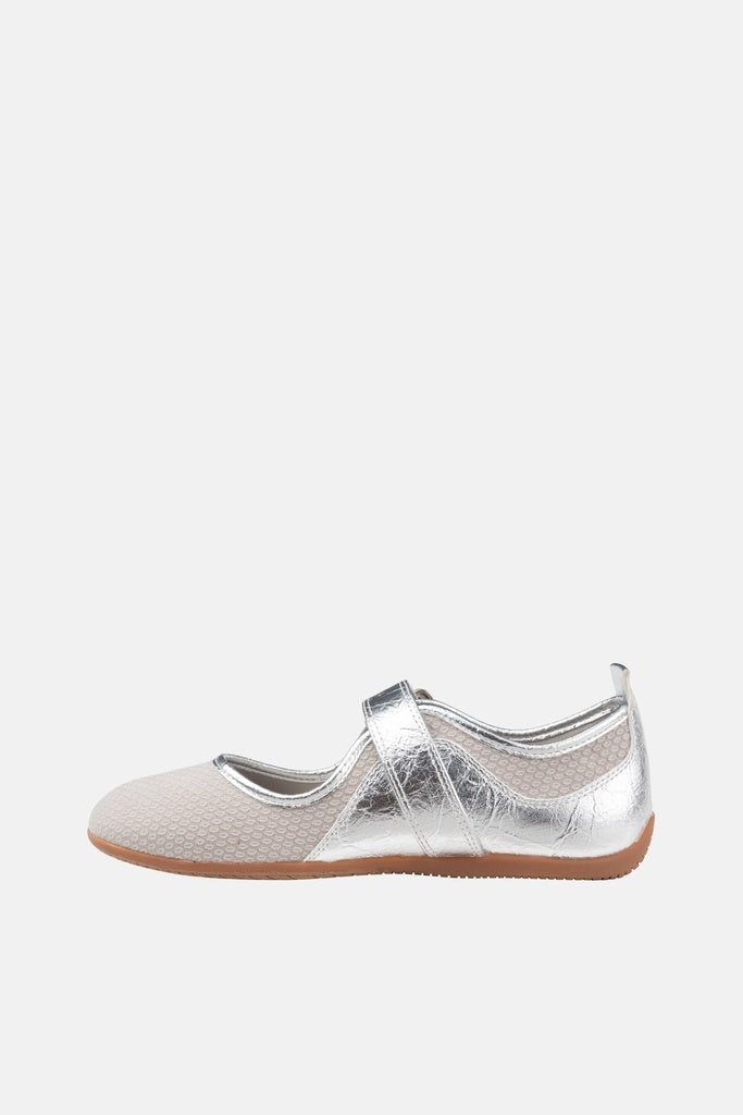 JELAVU Willow Buckle Mary Jane Flat in Silver Metallic - image 2