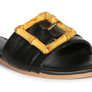 Amsterdam  - Black Sandals - Jelavu.com