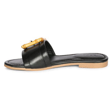 Load image into Gallery viewer, Amsterdam  - Black Sandals - Jelavu.com