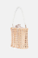 Load image into Gallery viewer, Jelavu - Amalfi Small Cane Satchel - Natural / Pearl Top Handle - Jelavu.com