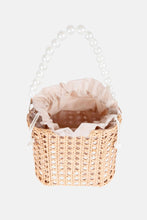 Load image into Gallery viewer, Jelavu - Amalfi Small Cane Satchel - Natural / Pearl Top Handle - Jelavu.com