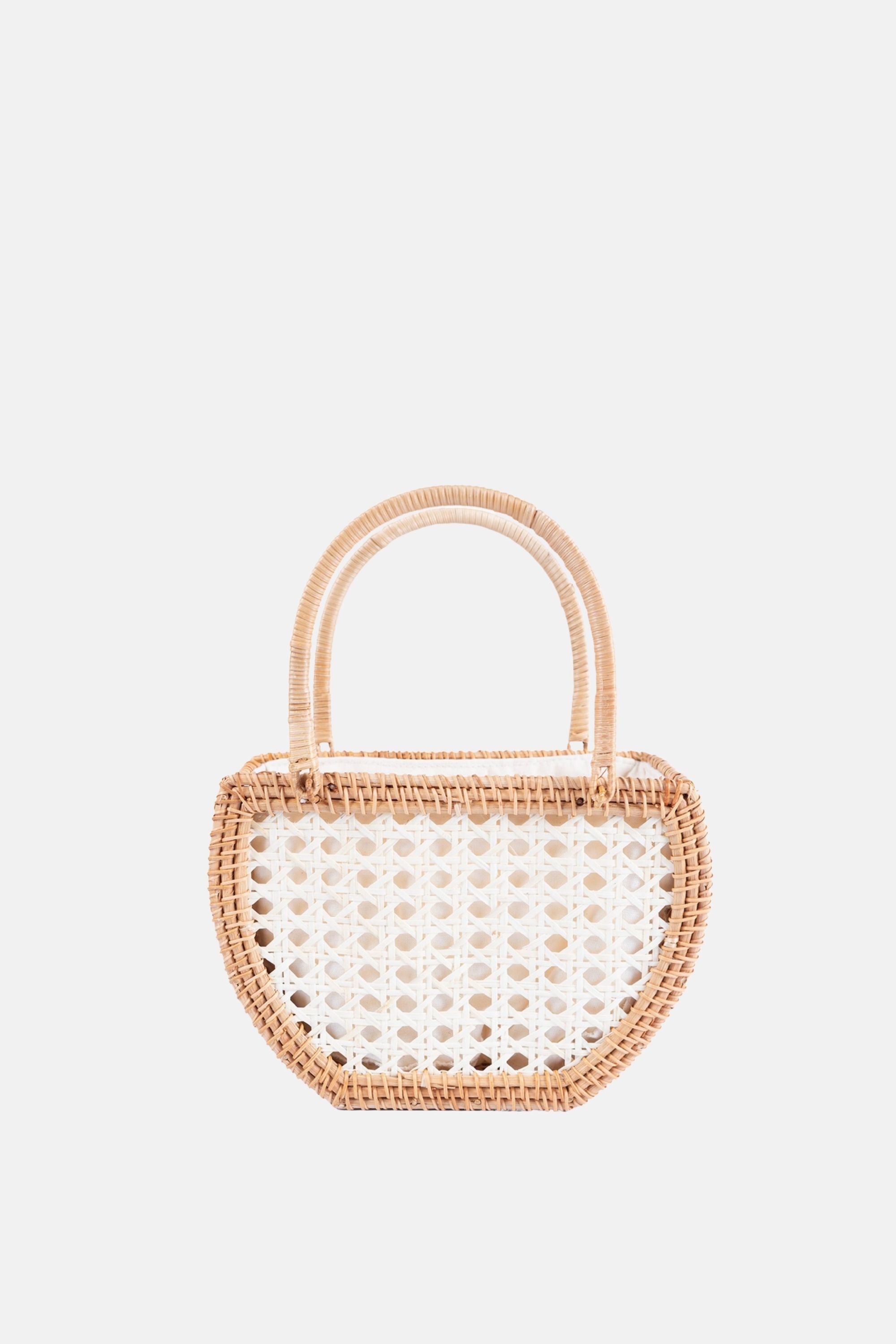 Jelavu - Amelia Natural Rattan Small Satchel