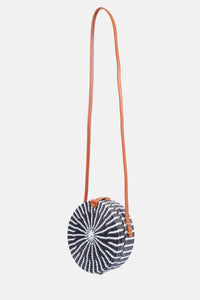 Jelavu - Ata Bali - Small Rattan Crossbody - Black / White - Jelavu.com