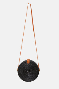 Jelavu - Ata Bali - Small Rattan Crossbody - Black - Jelavu.com