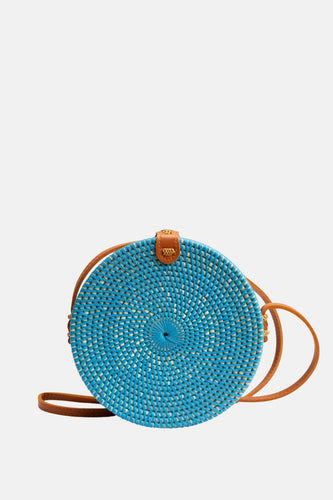 Jelavu - Ata Bali - Small Rattan Crossbody - Jeans