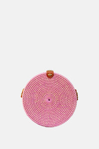 Jelavu - Ata Bali - Small Rattan Crossbody - Rose - Jelavu.com