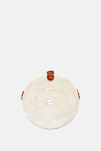 Jelavu - Ata Bali - Small Rattan Crossbody - White - Jelavu.com