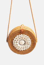 Load image into Gallery viewer, Jelavu - Ata Kauri Rattan Small Crossbody Natural Seashells - Tan - Jelavu.com
