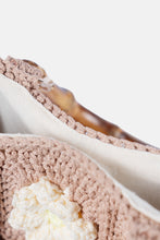 Load image into Gallery viewer, Jelavu - Blossom Crochet Crossbody Bag with Bamboo Handle - Beige / Daisy - Jelavu.com
