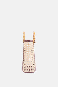 Jelavu - Bristol Medium Cane Tote with Bamboo Handle- Chocolate Leather - Jelavu.com