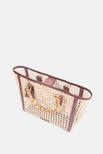 Load image into Gallery viewer, Jelavu - Bristol Medium Cane Tote with Bamboo Handle- Chocolate Leather - Jelavu.com