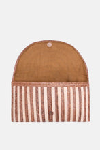Load image into Gallery viewer, Jelavu - Brooke Small Striped Clutch - Cream / Brown - Jelavu.com