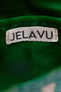 Jelavu - Brooke Small Striped Clutch - Cream / Green - Jelavu.com