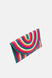 Jelavu - Brooke Small Striped Clutch - Multi - Jelavu.com