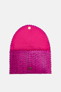 Jelavu - Coco Natural Shell Small Clutch - Fuschia - Jelavu.com