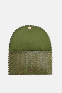 Jelavu - Coco Natural Shell Small Clutch - Moss Green - Jelavu.com